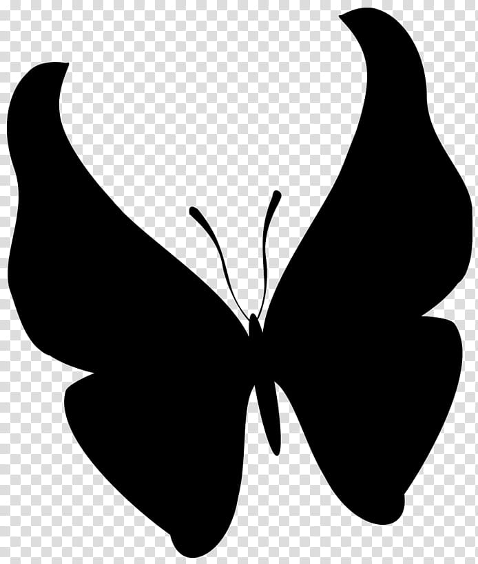 Butterfly Stencil, Brushfooted Butterflies, Silhouette, Line, Leaf, Black M, Moths And Butterflies, Wing transparent background PNG clipart