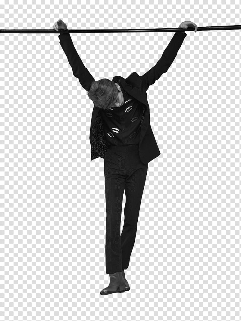 JAEHYUN NCT, man holding black rod transparent background PNG clipart