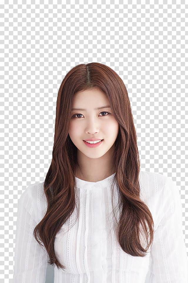 Lovelyz, woman wearing white top transparent background PNG clipart