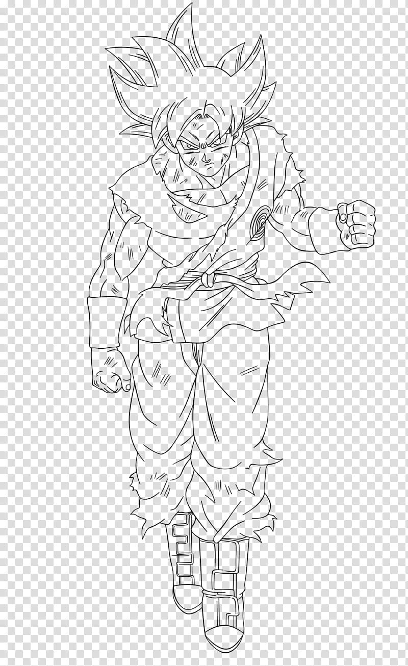 Goku Ultra Instinct Full Body W Suit Transparent Background