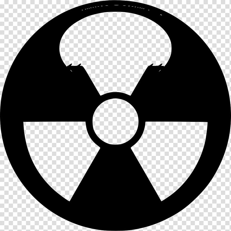 Black Circle, Symbol, Radioactive Decay, Nuclear Power, Radiation, Sign, Pin Badges, Black And White transparent background PNG clipart