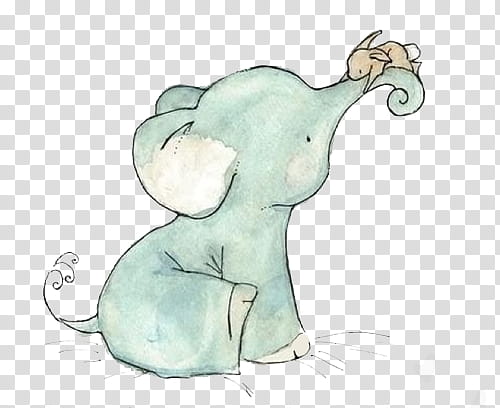 Overlays y firmas , elephant carrying mouse illustration transparent background PNG clipart
