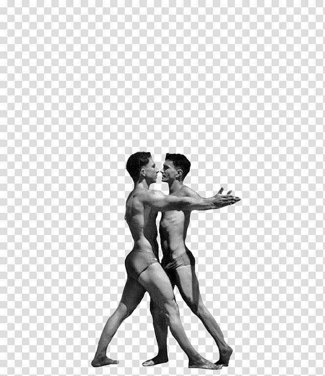 two topless man dancing transparent background PNG clipart