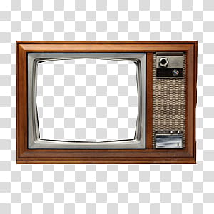 s, vintage CRT television transparent background PNG clipart