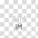 Gill Sans Text Dock Icons, Aim, aim im text transparent background PNG clipart