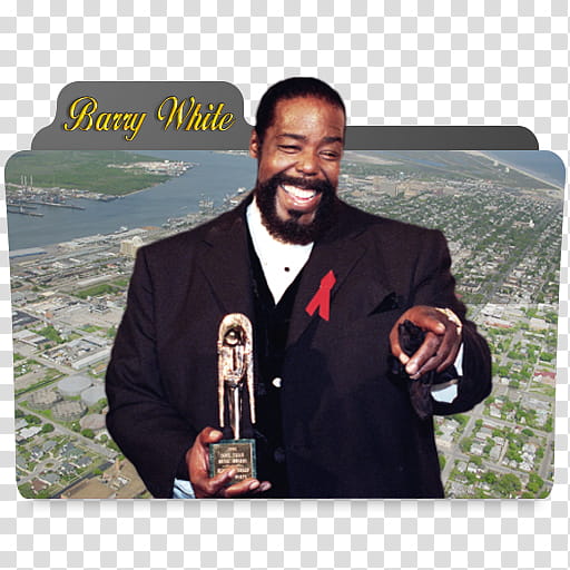 Barry White Folder Icon transparent background PNG clipart