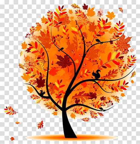 Autumn swatches, brown tree illustration transparent background PNG clipart