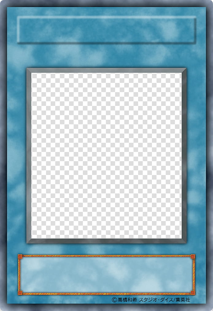 JP YGO Series Devamped Blanks, YuGiOh! game card transparent