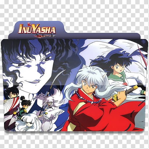 Anime folder icons , InuYashaFinal, Inuyasha folder transparent background PNG clipart