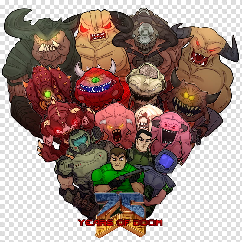 Superhero, Doom, Doom Eternal, Video Games, Doomguy, Art Of Doom, Doom Ii, Cacodemon transparent background PNG clipart