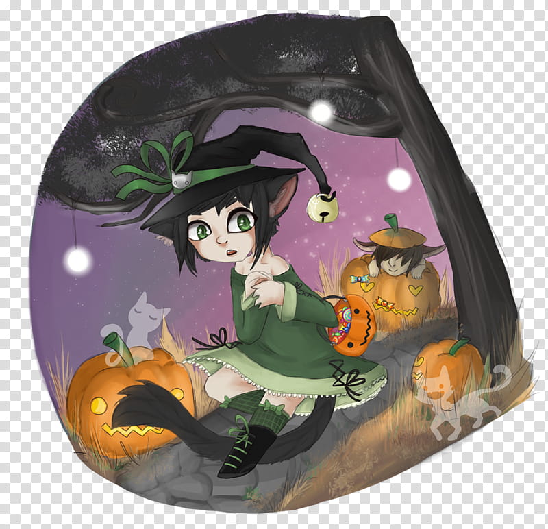 [AT] Kat&#;s halloween transparent background PNG clipart