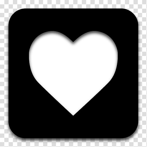 Black n White, black background with white heart illustration transparent background PNG clipart