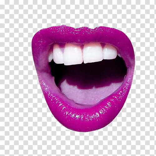 Labios, woman's purple lips transparent background PNG clipart