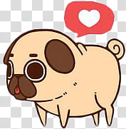 Pug,  icon transparent background PNG clipart