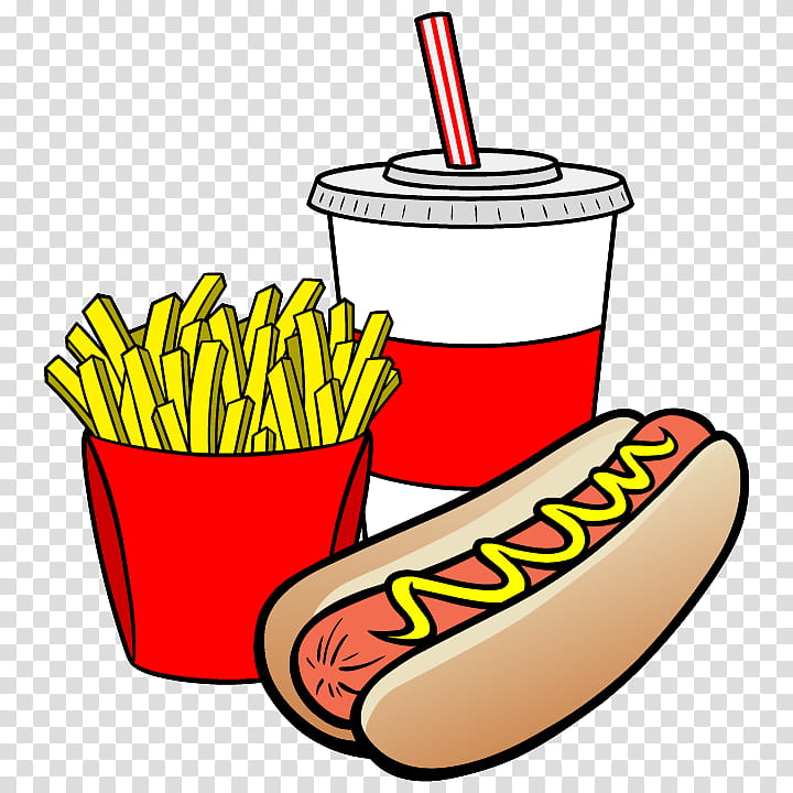 Junk Food, Hot Dog, Fizzy Drinks, Hot Dog Bun, Fast Food, Drawing, French Fries, Fried Food transparent background PNG clipart