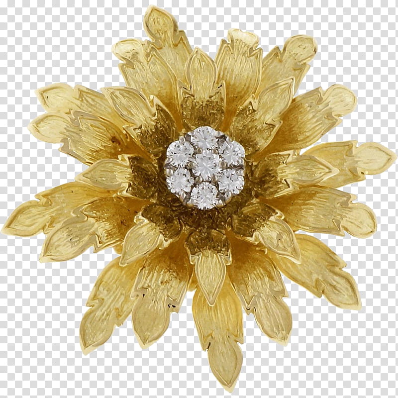 Flower Gold, Brooch, Carat, Colored Gold, Diamond, Jewellery, Ruby, Pendant transparent background PNG clipart