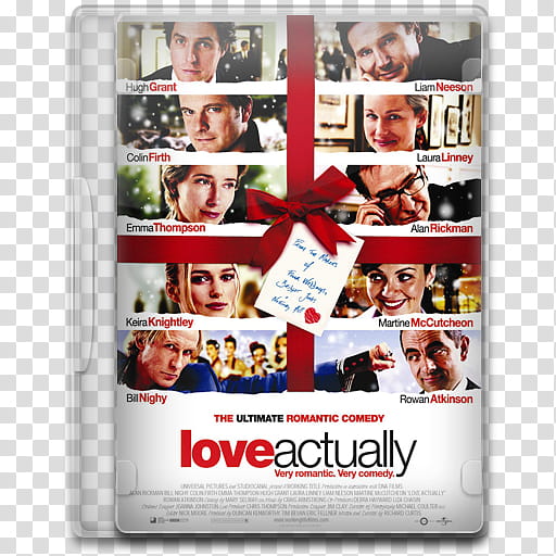 Movie Icon , Love Actually, Love Actually DVD case transparent background PNG clipart