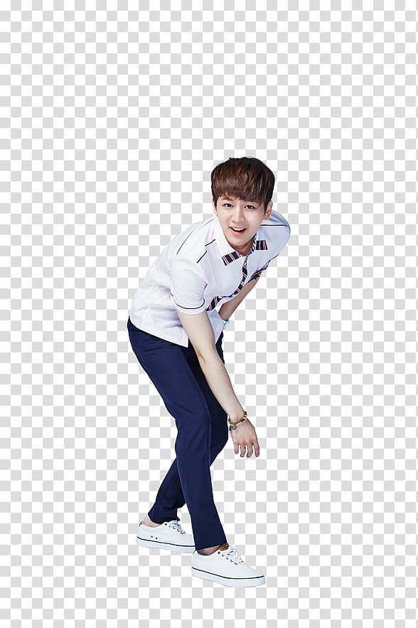 iKON Smart P, man bending back with left hand inside pocket transparent background PNG clipart