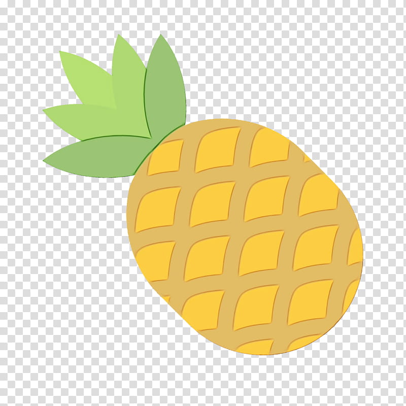 Pineapple, Food Cartoon, Watercolor, Paint, Wet Ink, Ananas, Fruit, Yellow transparent background PNG clipart