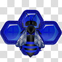 Android Honeycomb logo, black and blue wasp Android illustration transparent background PNG clipart