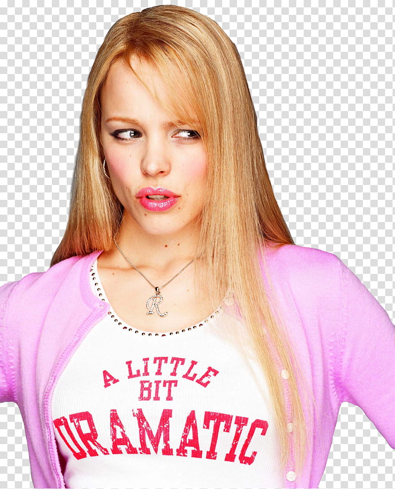 Regina George HQ Render, woman in white crew-neck top transparent background PNG clipart
