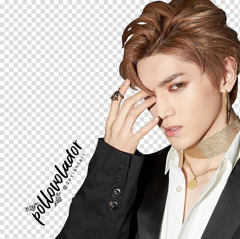 NCT  Chain Album Covers, man wearing black top transparent background PNG clipart