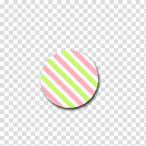 Regalo Por mil Fans, round green and pink striped sticker transparent background PNG clipart