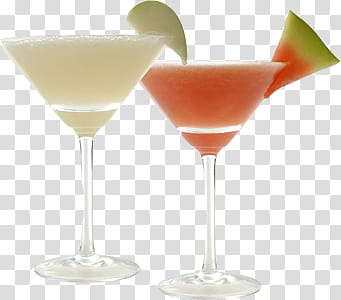 Spring, two glasses of cocktails transparent background PNG clipart