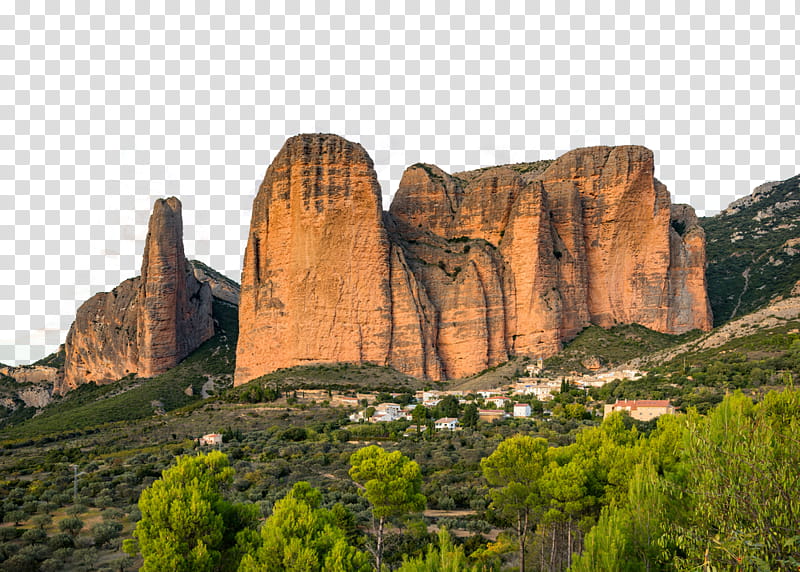 brown cliff and trees during daytime transparent background PNG clipart