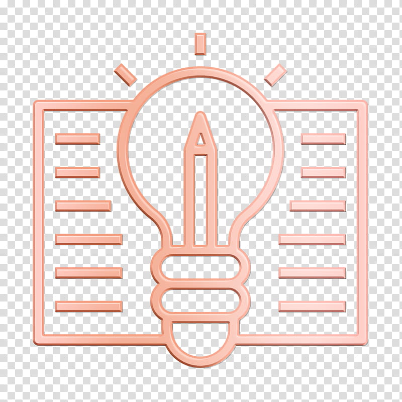 Idea icon Notebook icon Book and Learning icon, Line transparent background PNG clipart