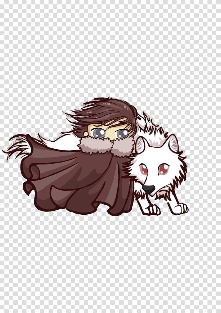 jon and ghost chibis transparent background PNG clipart