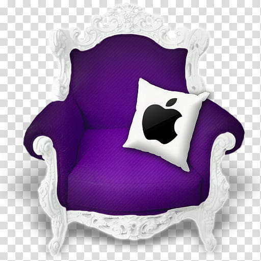 All my s, purple and white fabric sofa chair illustration transparent background PNG clipart