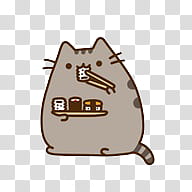 Pusheen the cat transparent background PNG clipart