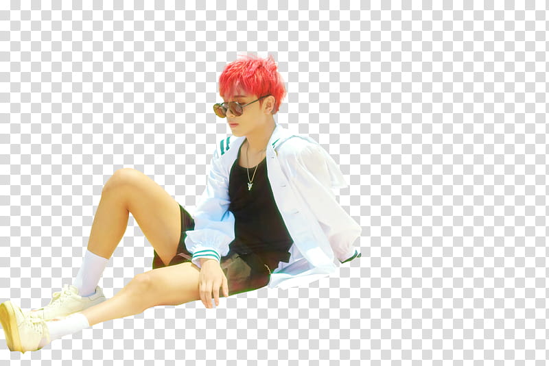 NCT DREAM WE YOUNG RENDER HAECHAN, man in sitting position transparent background PNG clipart