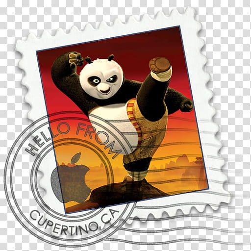 Apple Mail replacements, kung fu panda transparent background PNG clipart