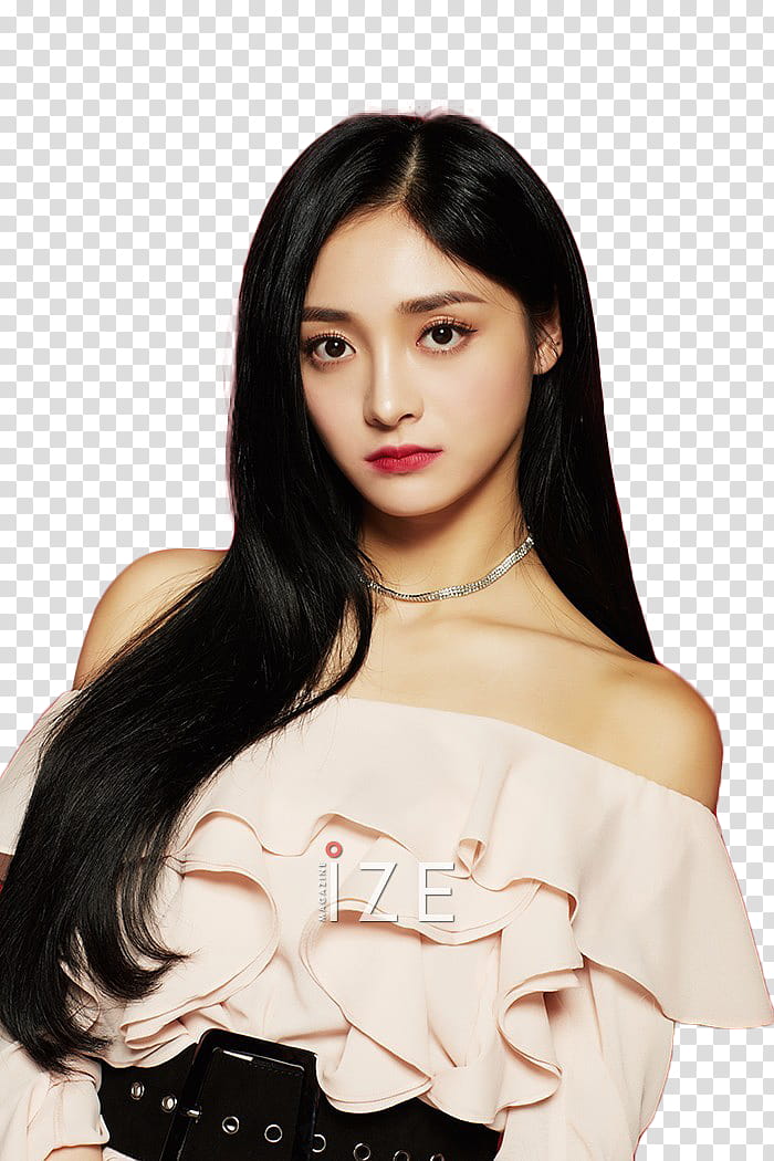 KYULKYUNG PRISTIN, woman wearing white off-shoulder top transparent background PNG clipart