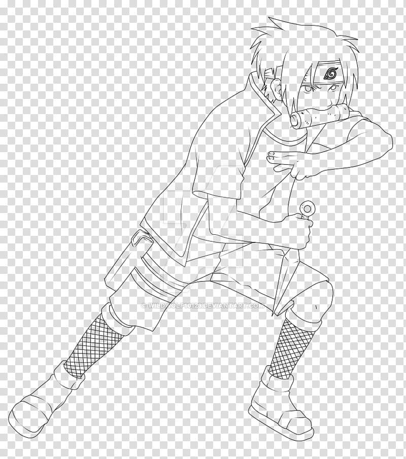 Kanzo Full Body (LineArt) transparent background PNG clipart