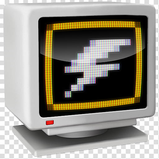 Sonic the Hedgehog Icons, Monitor, Lightning Shield, white CRT computer monitor transparent background PNG clipart