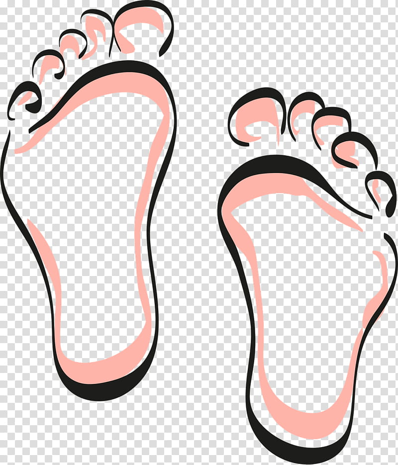 Pink, Foot, Cartoon, Footprint, Barefoot, Paw, Walking, Footwear transparent background PNG clipart