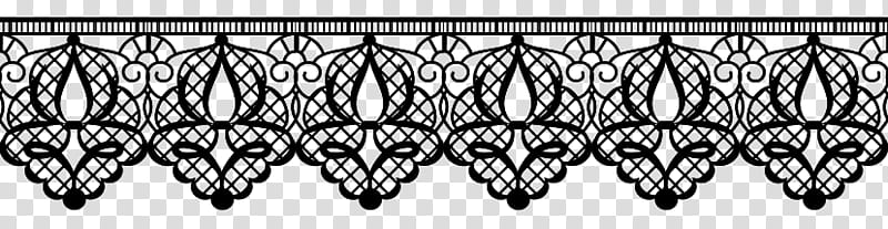 Transparent Lace Decoration PNG Image​