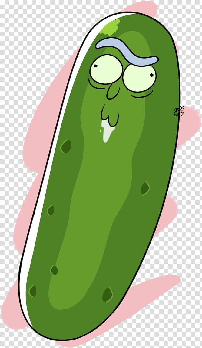 Rick And Morty, Pickled Cucumber, Pickle Rick, Rick Sanchez, Drawing, Pickling, Green, Vegetable transparent background PNG clipart