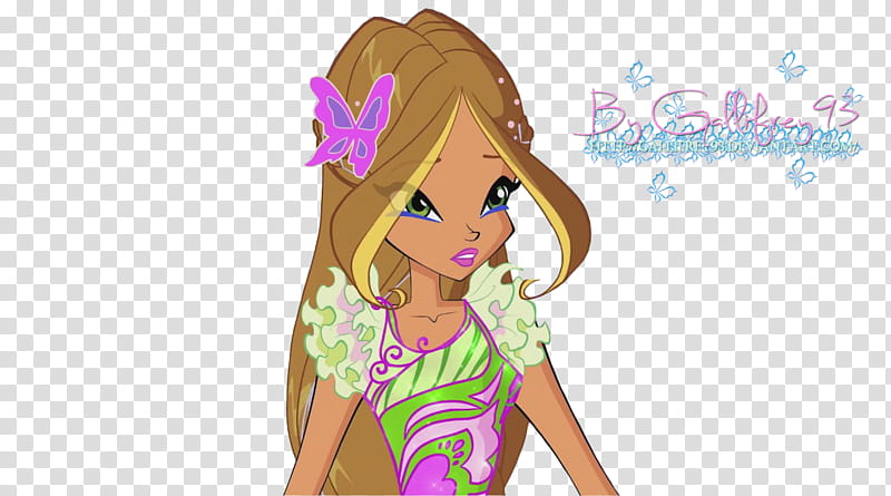 Winx Club Flora Butterflix transparent background PNG clipart