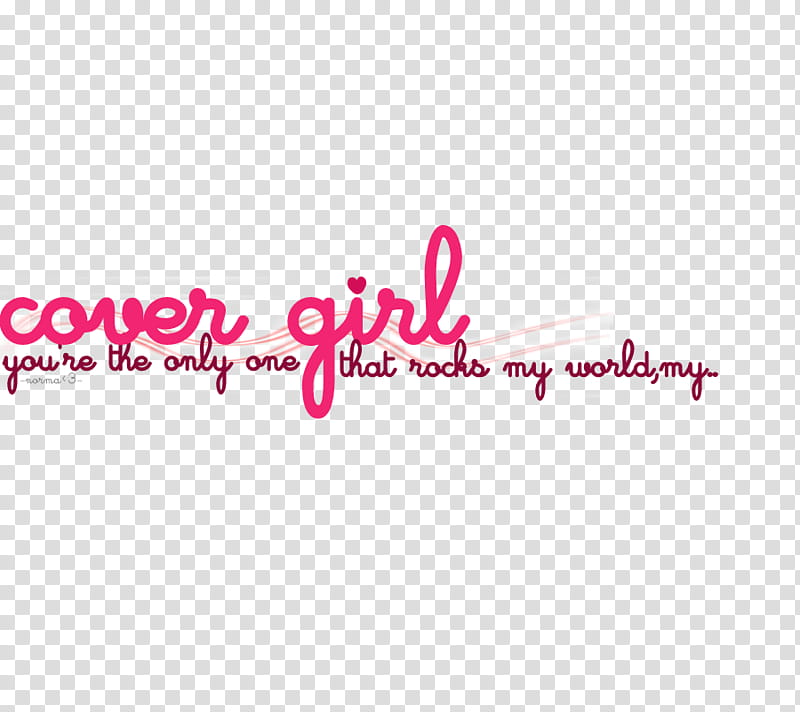 Cover Girl Big Time Rush texto, cover girl text overlay transparent background PNG clipart