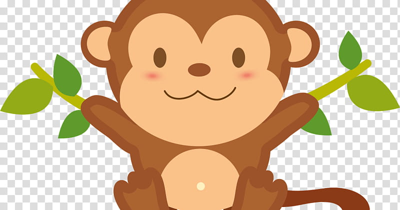 Monkey, Monkey Brains, Drawing, Spider Monkey, Cartoon, Green, Smile, Pleased transparent background PNG clipart