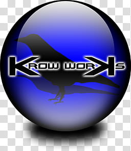 Krow worKs Logo Blue ID transparent background PNG clipart