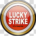 Lucky Strike Dock Icons, Lights x transparent background PNG clipart