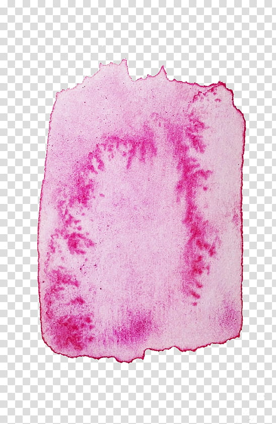 Watercolor Brush, pink textile art transparent background PNG clipart