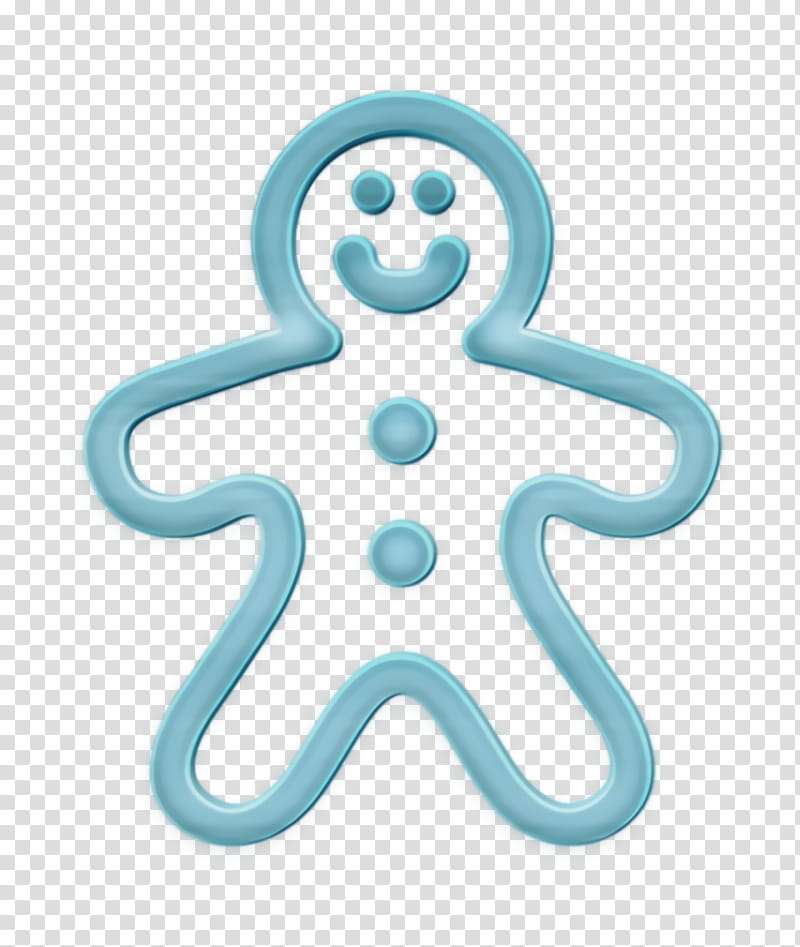 gingerbread icon holiday icon kids icon, Winter Icon, Xmas Icon, Turquoise, Aqua, Octopus, Symbol transparent background PNG clipart