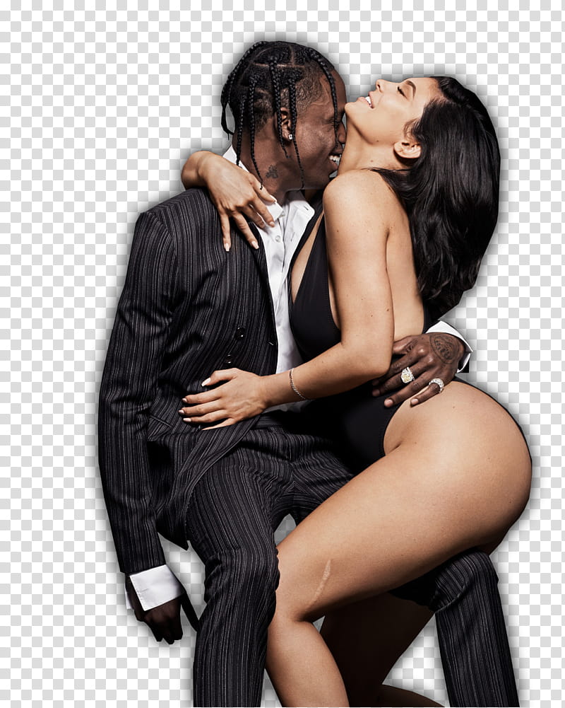 Kylie Jenner and Travis transparent background PNG clipart