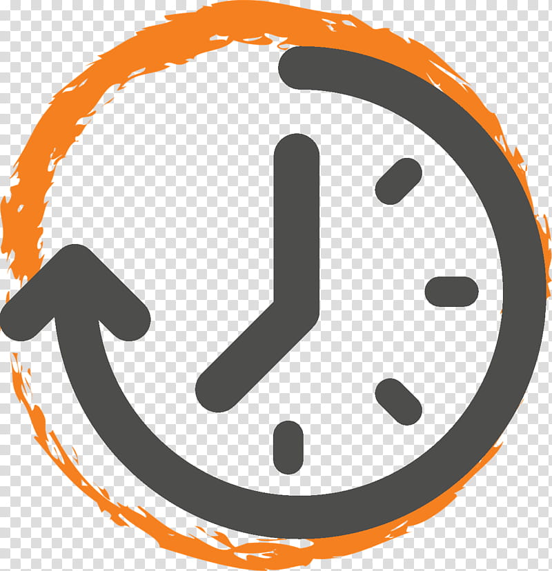 Cartoon Clock, User, Mamibot Prevac650 Robot Vacuum Cleaner, Symbol, Text, Orange, Smile, Line transparent background PNG clipart